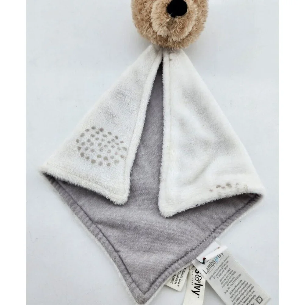 Lambs & Ivy Disney Baby Winnie The Pooh Lovey White / Gray‎ Security Blanket
